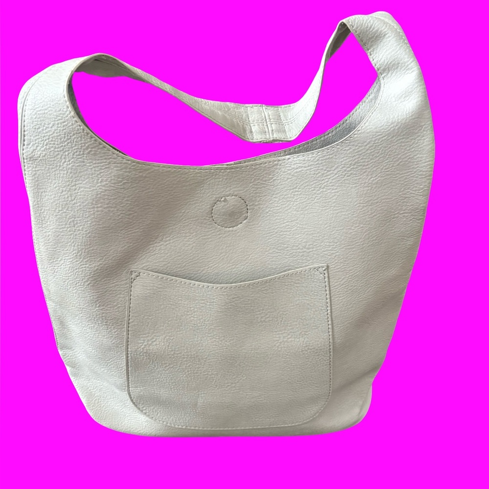 Chic Cream Slouch Shoulder Bag